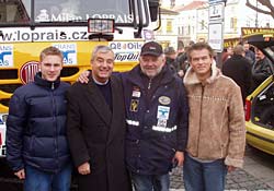 Michal Matejovsky, Milota K.Srkal, Karel Loprais and Adam Lacko