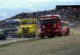 Track situation shortly after Cup Race start. Stans TATRA between two trucks Mercedes (no. 4 - Ludovic Faure, no. 2 - Markus Oestereich)