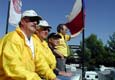 Representatives of TATRA a.s. Koprivnice watched the last race of Stan from the roof of team escort vehicle