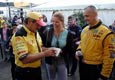 Jana Stefankova with team president Peter A. Muller and Stan Matejovsky