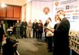 Stan Matejovsky at a celebrating defile at Best motorsport sportmen awardgiving for year 2002