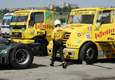 Both trucks of Hasseroders team after finishing Cup Race in Valencia