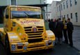 Stan Matejovsky introduced on 7th November a racing truck TATRA JAMAL EVO II directly at one of his partners - factory VEBA Broumov at the event of celebration start of new gas power station in close Olivetin