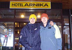 Michal Matejovsky and his team colleague Jiri Jupa