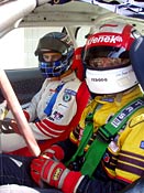 Ji Jupa at the steering wheel, Michal Matjovsk in the seat for the co-driver